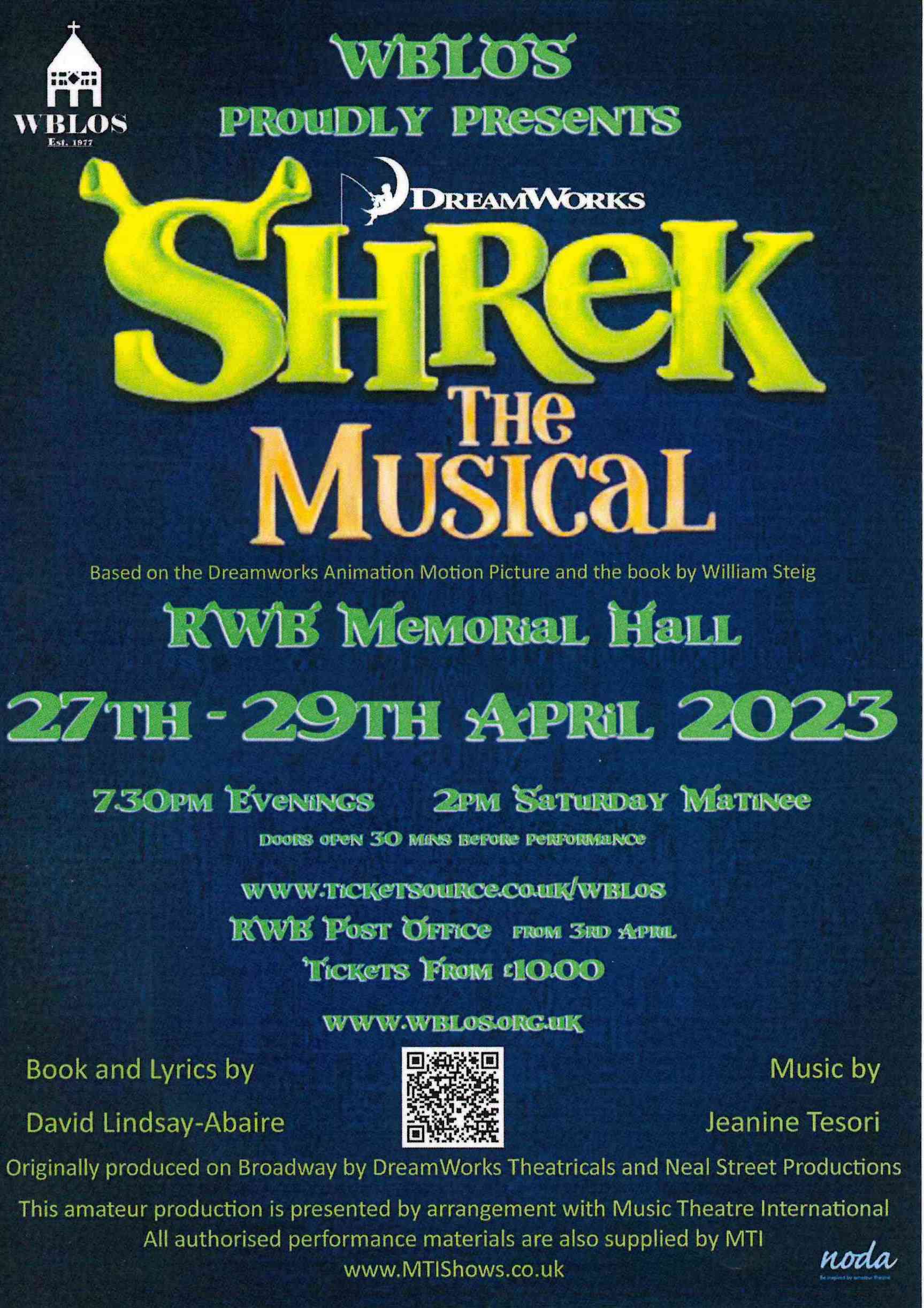 WBLOS Shrek The Musical 27   29 04 23