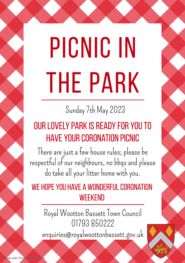 Poster of Picnic in the Park for Sunday 7th May 2023