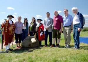 Photo of Mayor, Town Crier, Town Councillors and Wainhomes Representative