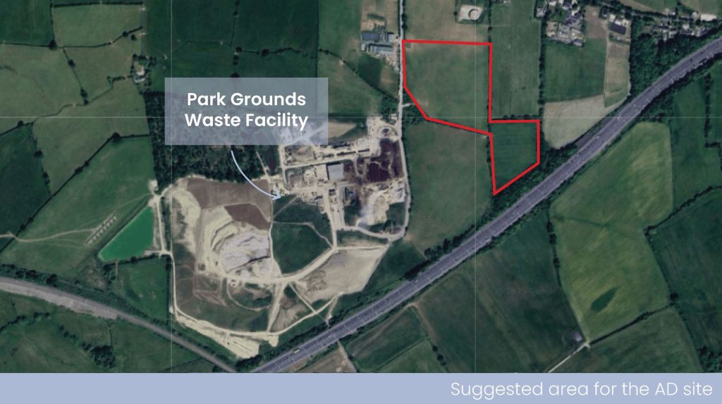 Image of proposed site of new food anaerobic digestion facility