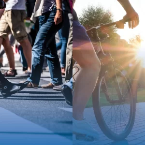 Photo of persons cycling