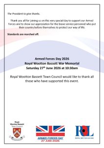 Armed Forces Day Order of Service Page 4